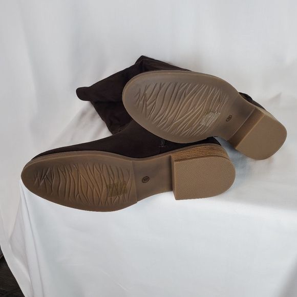 Women's Suede Comfort Regular Wide Calf Blakely Boots Size 10 - Picture 7 of 8